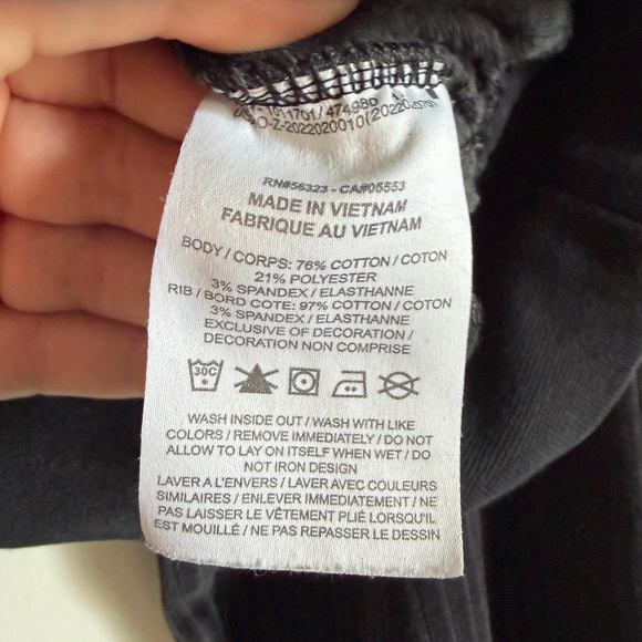 Nike Sportswear Black Velour Cropped 1/4 Zip Long Sleeve Collared Top size Small - Picture 10 of 11